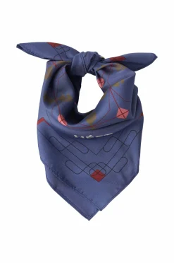 Hést Tørklæde Eliza Silk Small 4008 Nightshadow blue Outlet