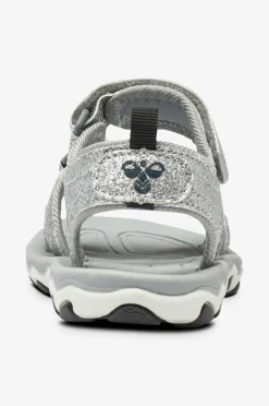 Hummel Sandaler Sandal Glitter Jr Sølvfarvet Best