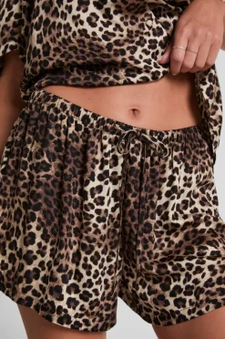 Hunkemöller Shorts Short Vis Satin Black Discount