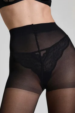 Hunkemöller Strømpebukser TI 30 den 2-pak Black Hot