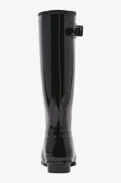 Hunter Womens Original Tall Gloss Boot Black Sale