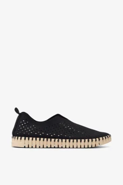 Ilse Jacobsen Lærredssko|Slip-On Sko>Skor Tulip 3275 001 black
