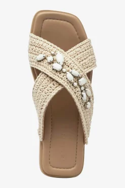 INUIKII Sandaler & Sandaler Med Hæl>Sandaler Woven Crossed Stones White