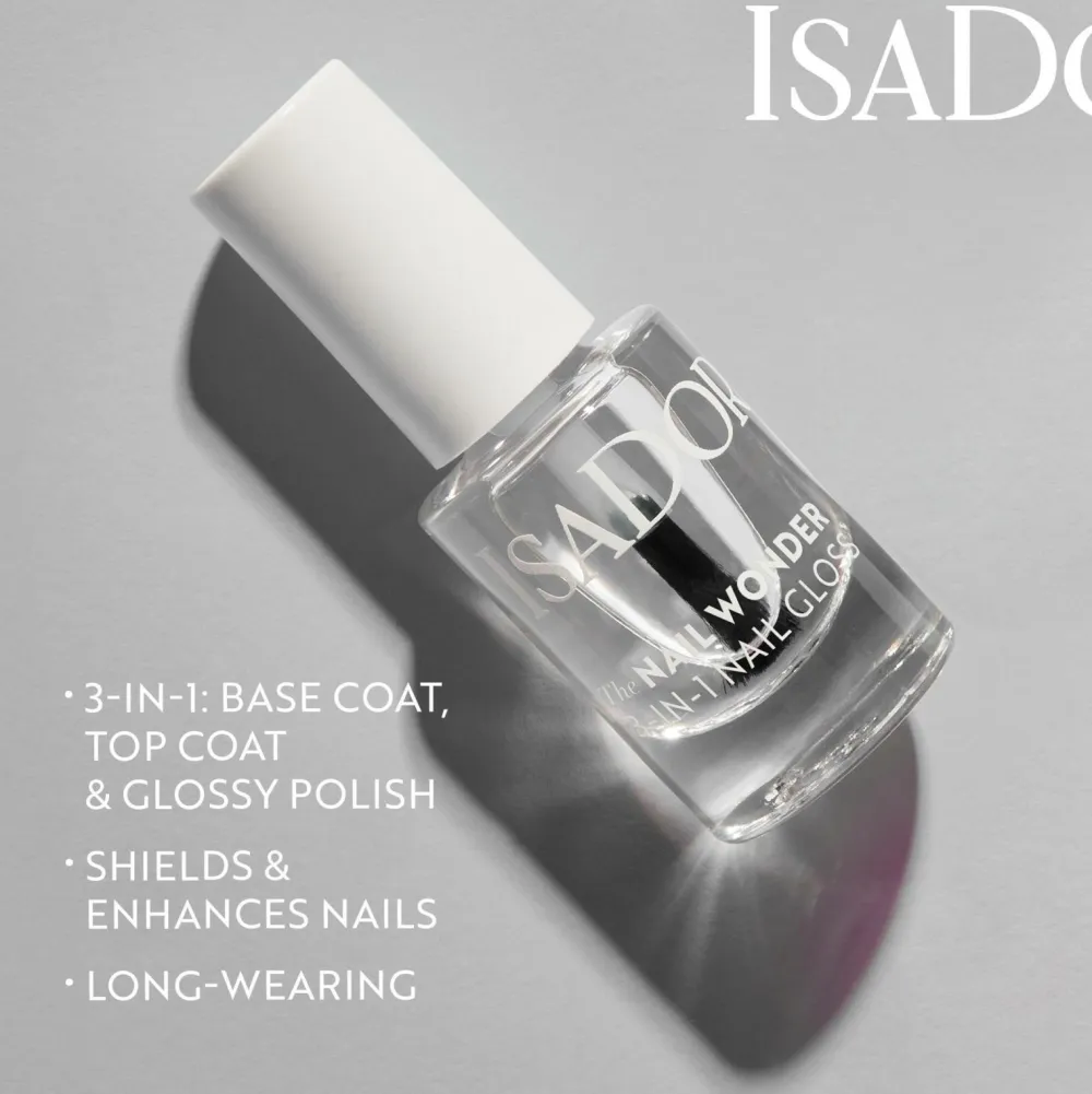 IsaDora Negle>The Nail Wonder 3 in 1 Nail Polish 01 Klar 3-i-1