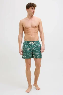 Jack & Jones Badebukser jpstMaui jjSwim Mature Aop Akm SN Mallard green
