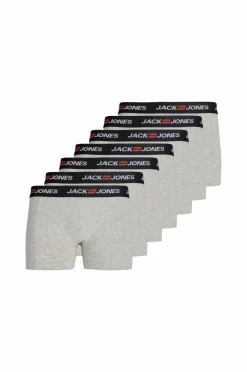 Jack & Jones Undertøj>Boksershorts jacCorp Old Logo Trunks 7-pak Light grey melange