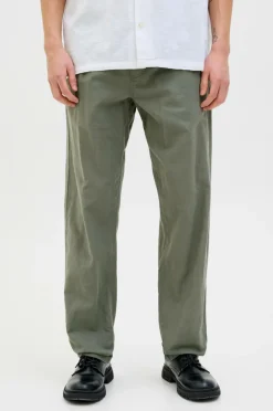 Jack & Jones Bukser jpstKane jjSummer Linen Blend Jogger Agave green Outlet
