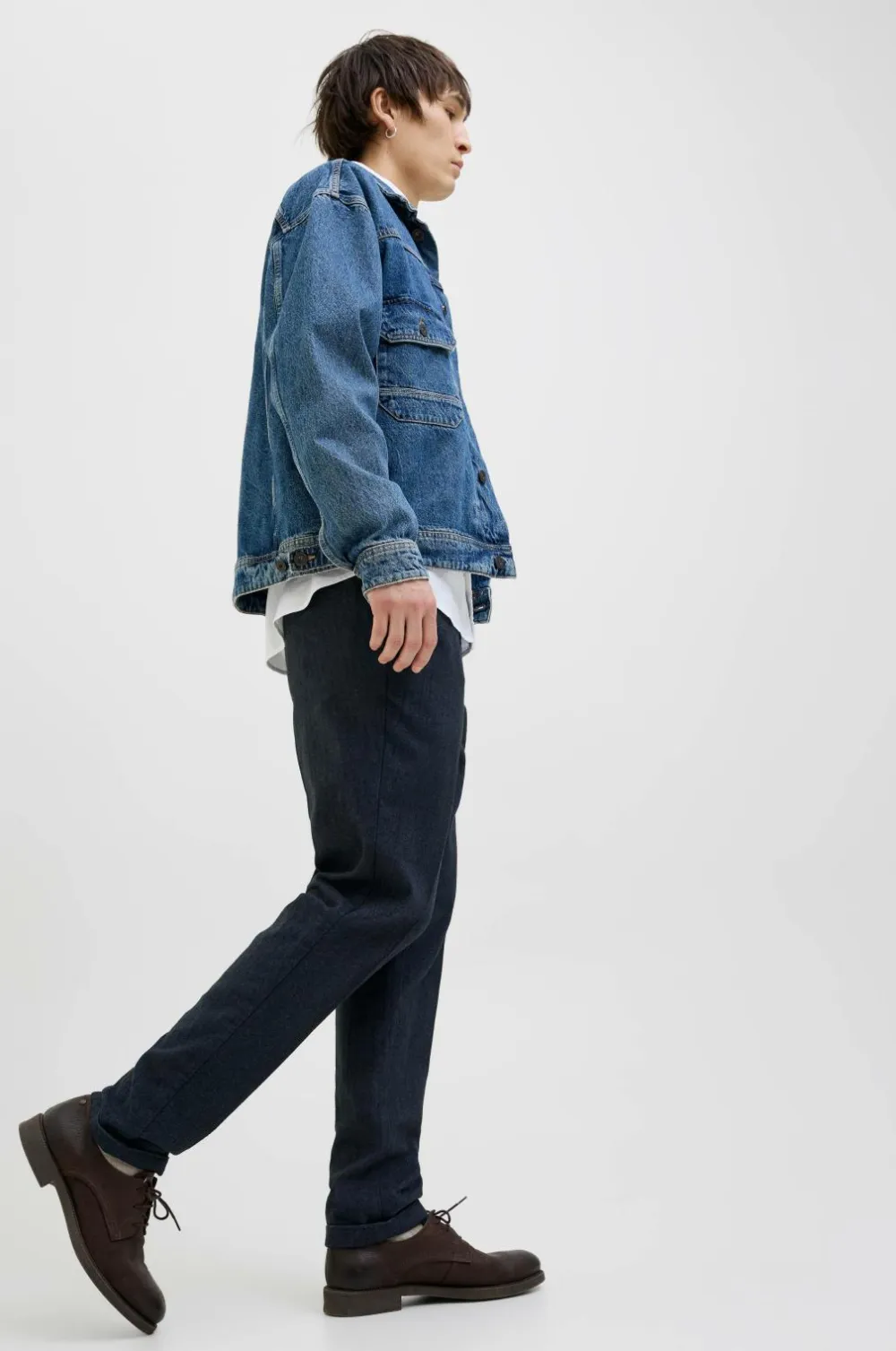 Jack & Jones Bukser>Bukser jpStace Henry Chino SN Navy blazer