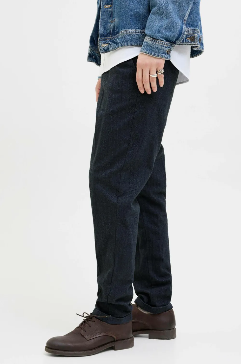 Jack & Jones Bukser>Bukser jpStace Henry Chino SN Navy blazer
