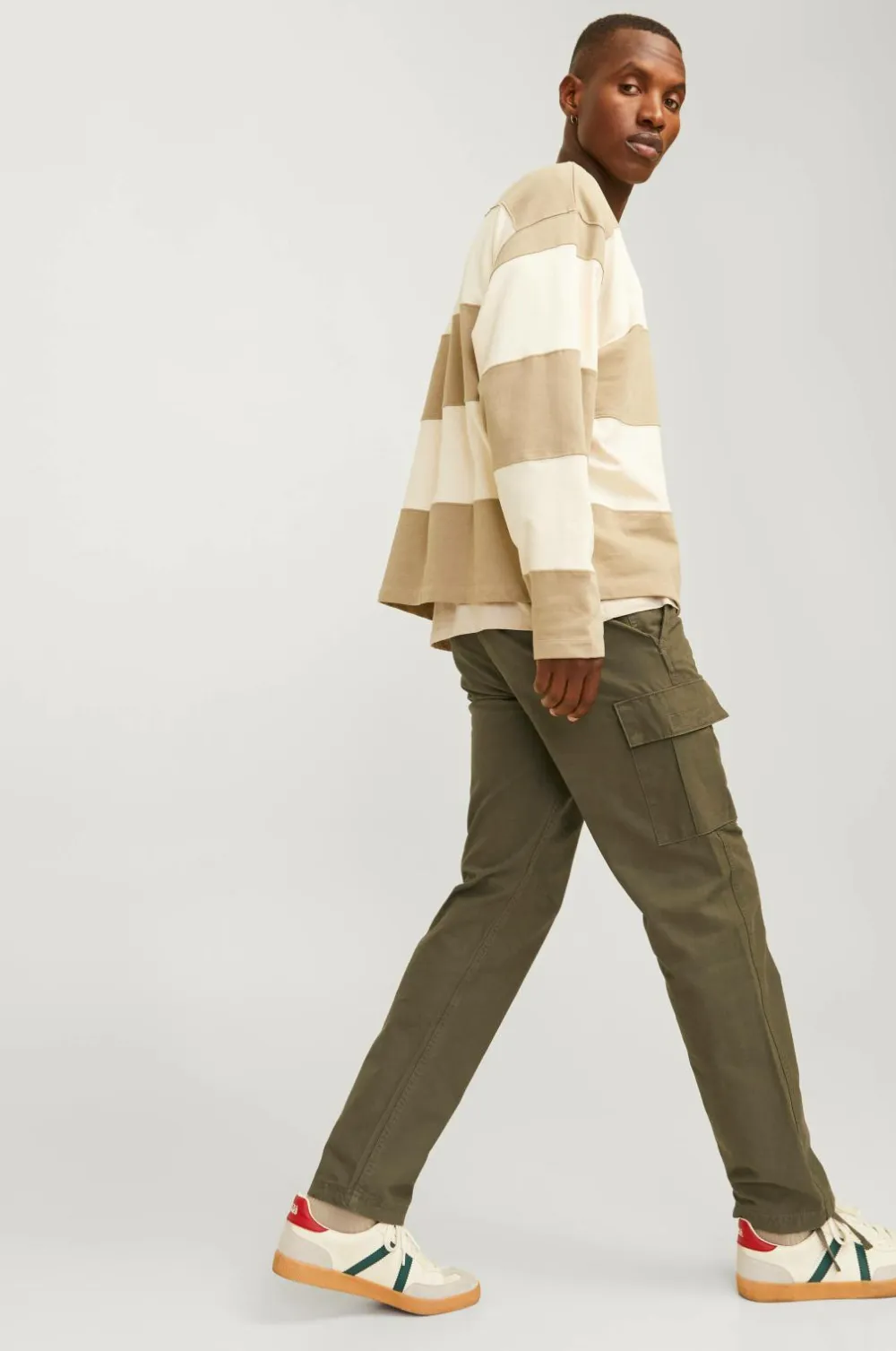 Jack & Jones Bukser>Cargobukser jpstKane jjBarkley Cargo Pant Olive night