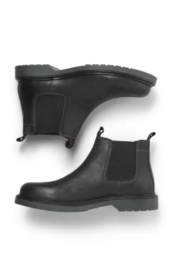 Jack & Jones Chelseaboot jfwLeyton Leather SN Pirat black Discount