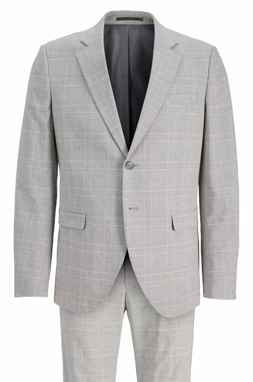 Jack & Jones Dragt jprRiviera Linen Suit Slim Fit SN Chiseled Stone New