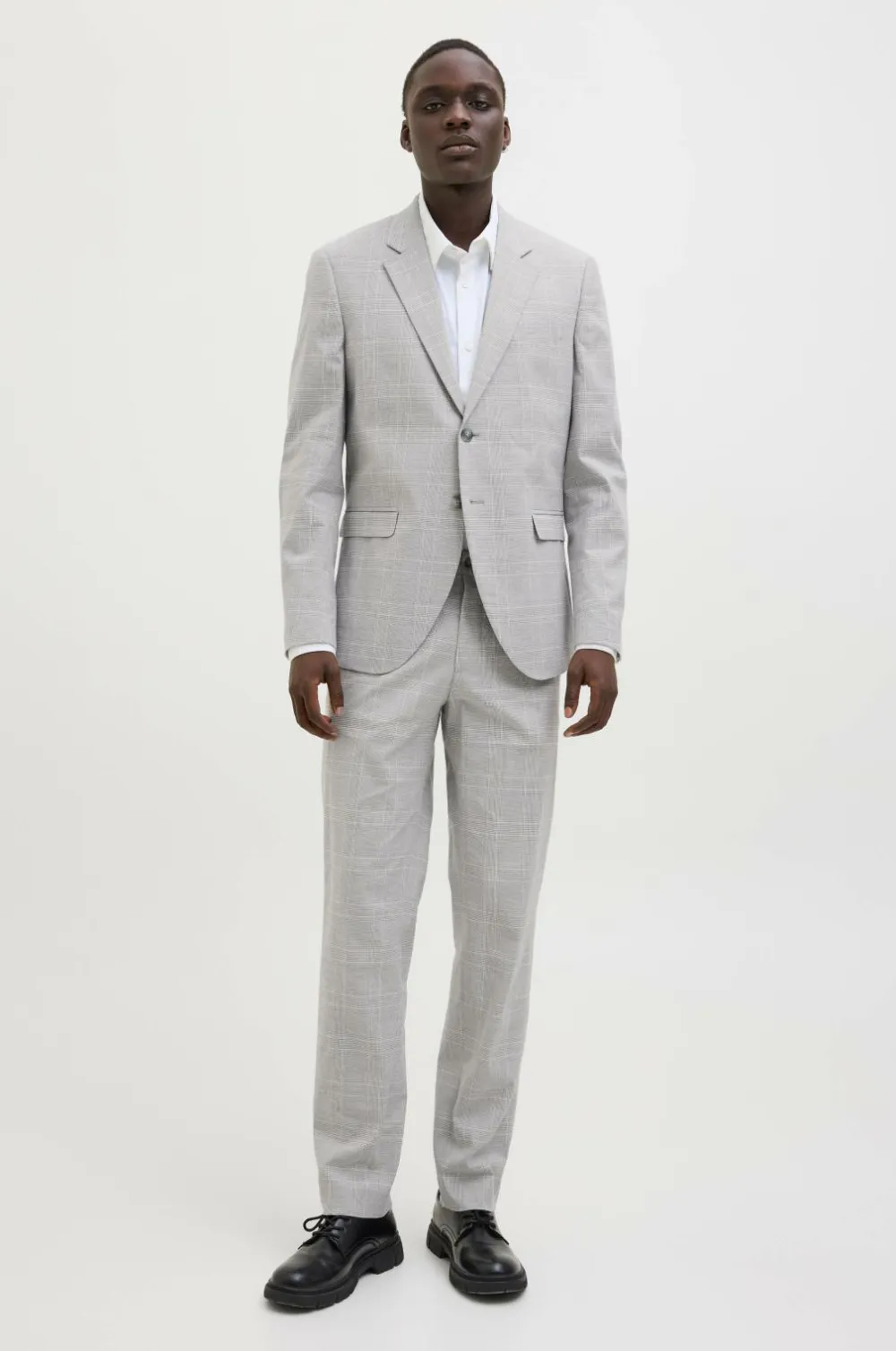 Jack & Jones Dragt jprRiviera Linen Suit Slim Fit SN Chiseled Stone New