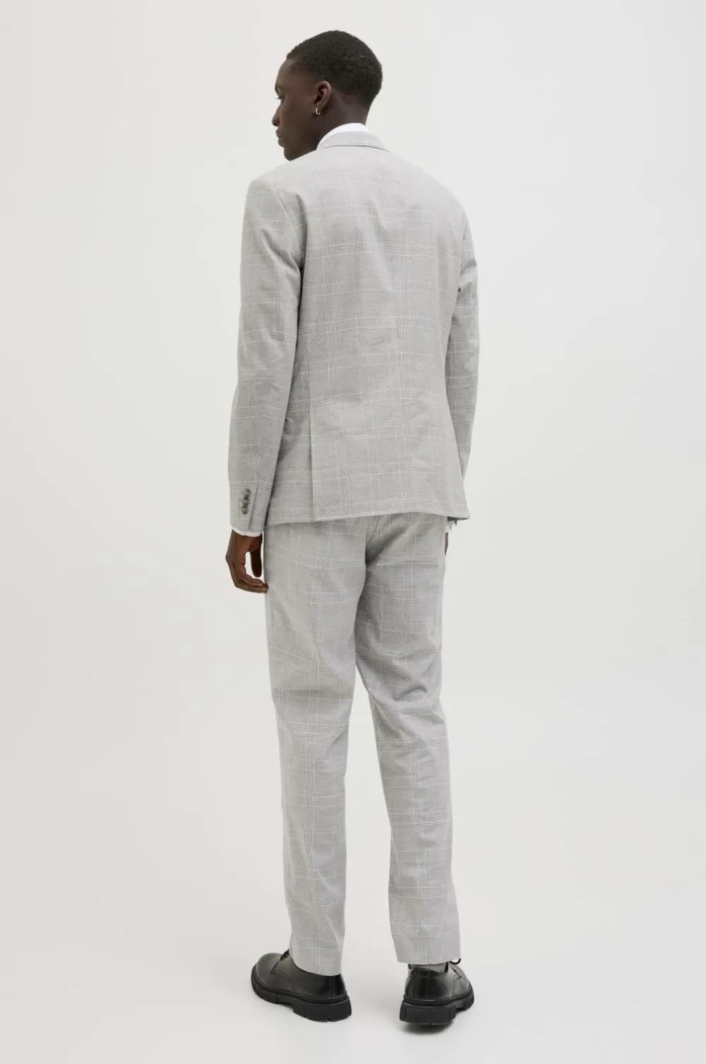 Jack & Jones Dragt jprRiviera Linen Suit Slim Fit SN Chiseled Stone New