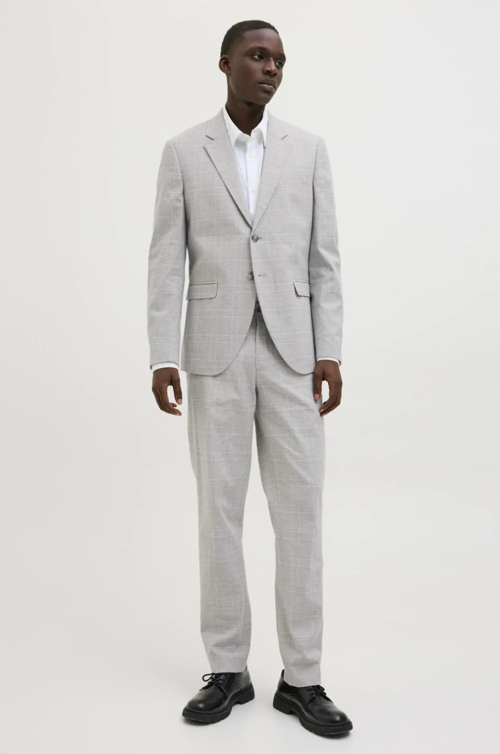 Jack & Jones Dragt jprRiviera Linen Suit Slim Fit SN Chiseled Stone New