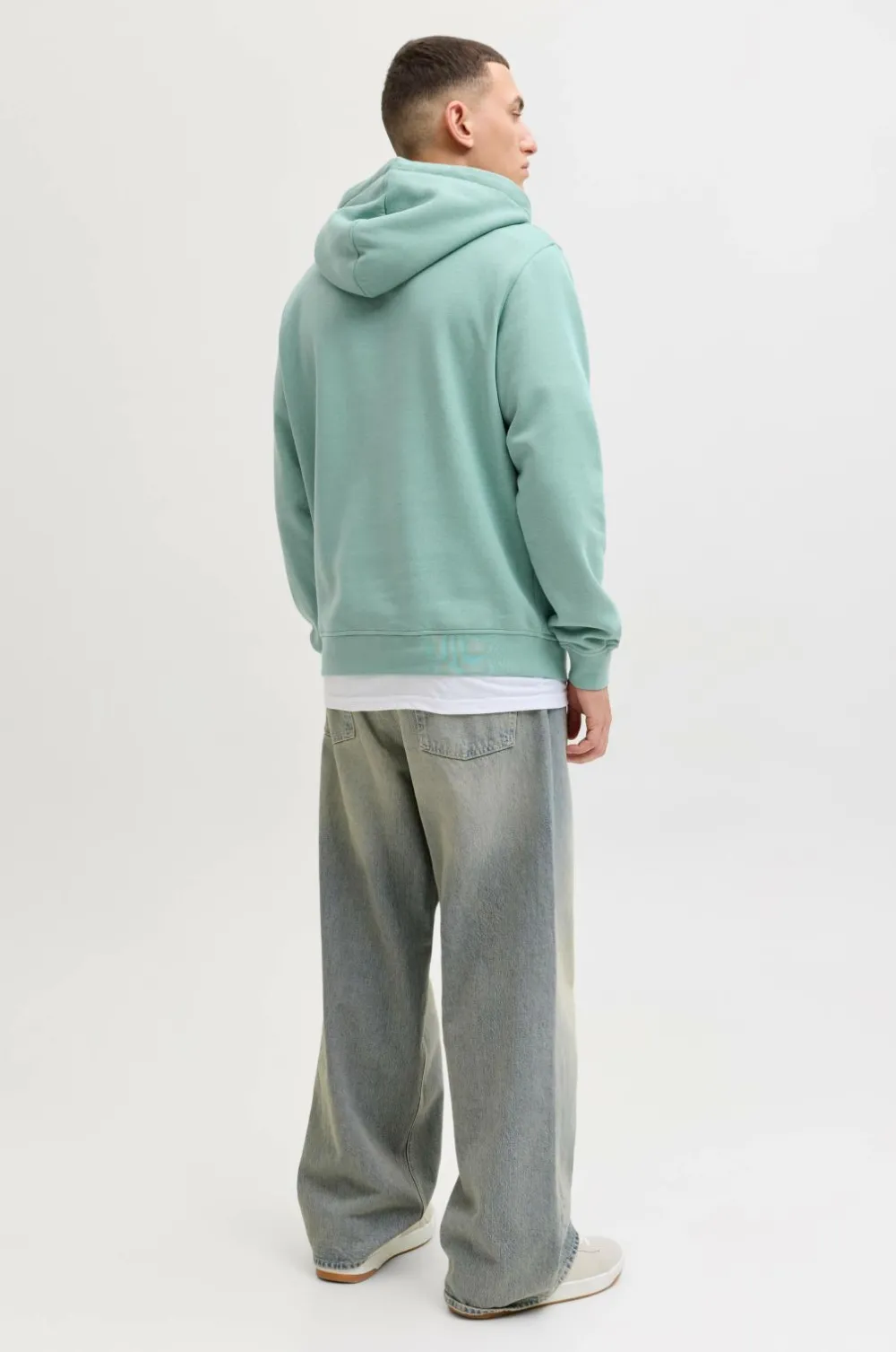 Jack & Jones Hættetrøje jjeSoho Sweat Hood Mineral blue New