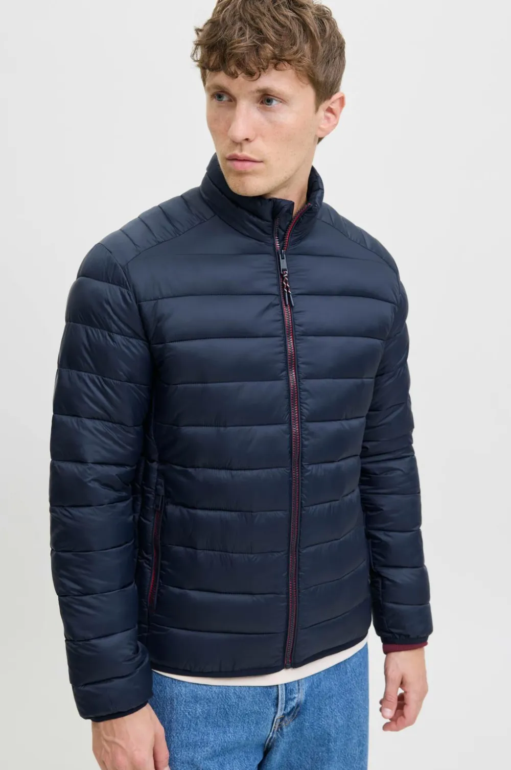 Jack & Jones Jakke jjeBradley Light Puffer Collar Noos Sky captain Hot