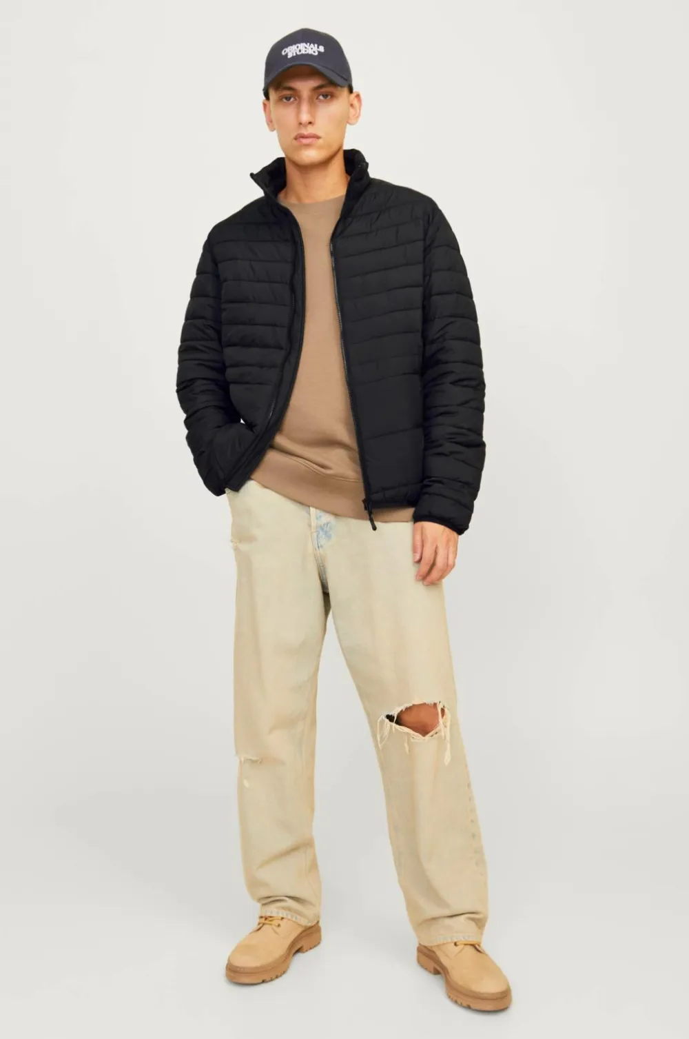 Jack & Jones Jakker & Frakker>Jakke jjeState Packable Puffer Collar Black