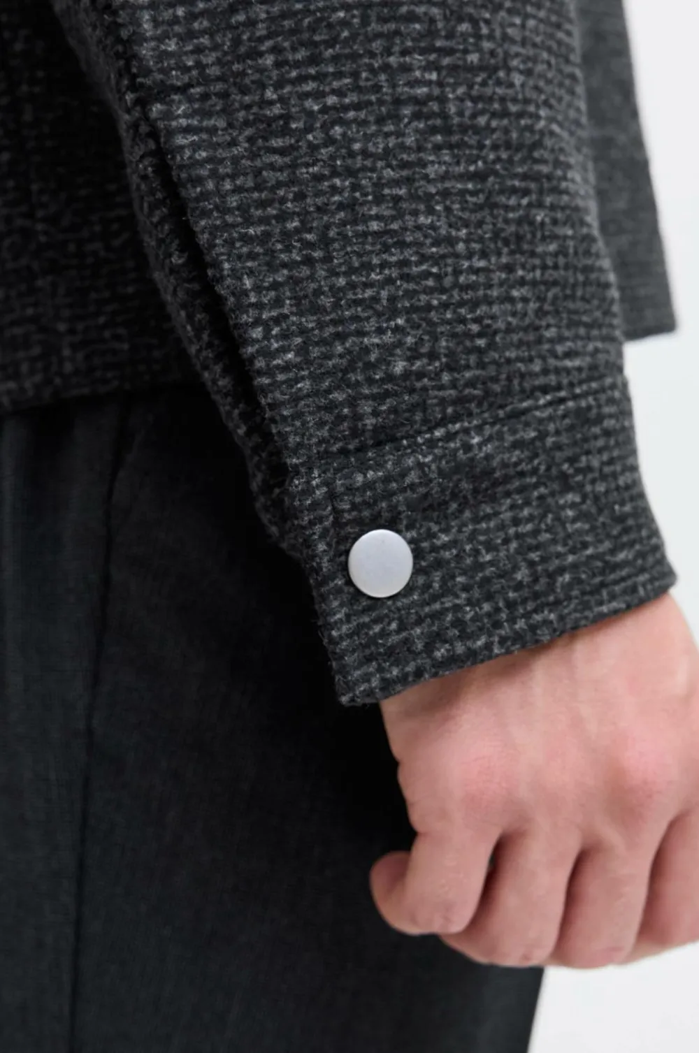 Jack & Jones Jakke jprBlurussel Wool Blend Jacket SN Charcoal gray Discount