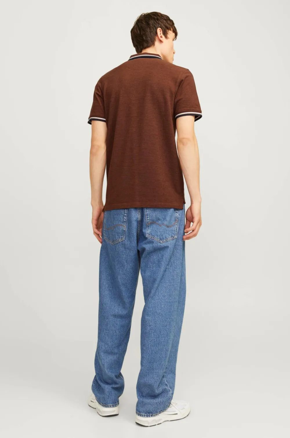Jack & Jones Poloshirts>Poloshirt jjePaulos Polo SS Mocha bisque
