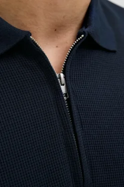 Jack & Jones Poloshirt jjeAustin Zip Polo SS Navy blazer Discount