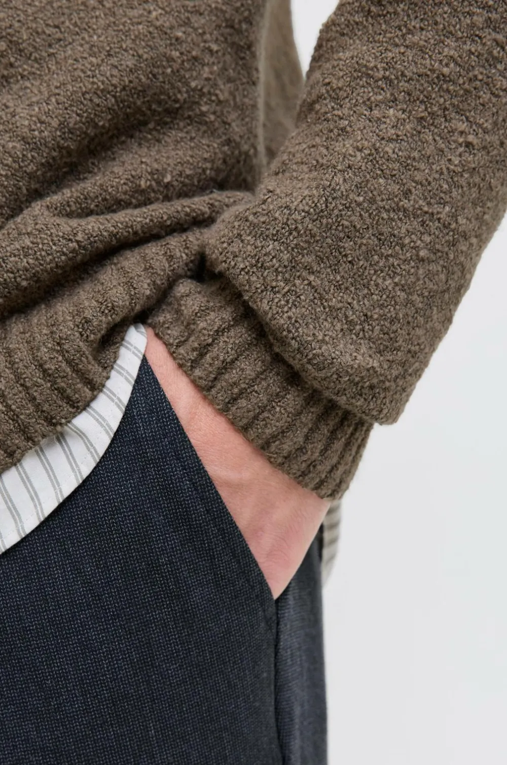 Jack & Jones Trøjer>Pullover jprblaMaverick Knit Pack BF LN Brindle