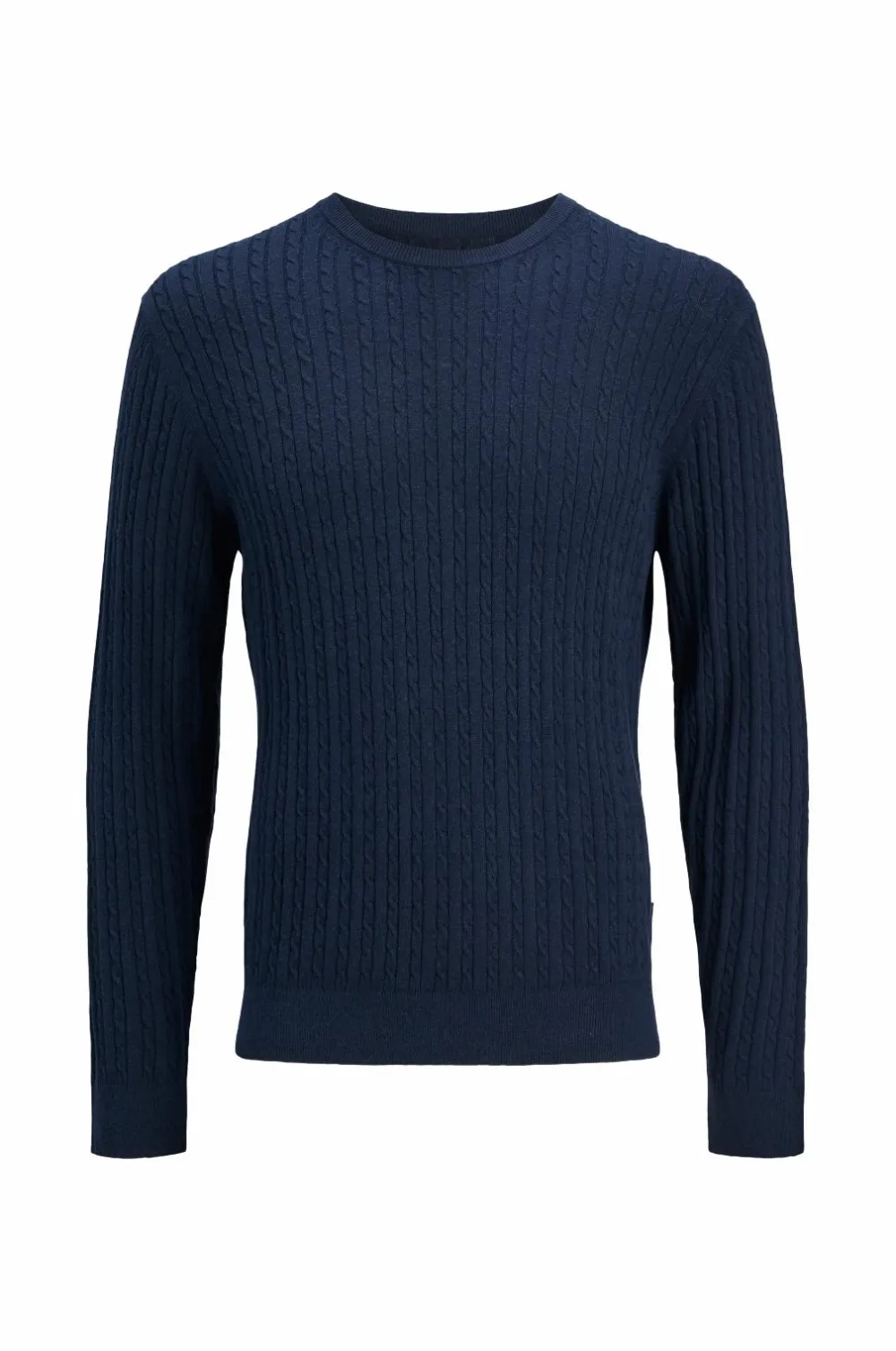 Jack & Jones Pullover jjeEmil Knit Cable Crew Neck Navy blazer