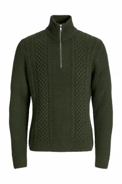 Jack & Jones Trøjer>Pullover jjPaul Knit Half Zip Duffel bag