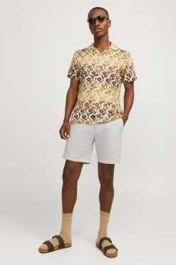Jack & Jones Shorts jpStace Jjsummer Linen Blend Short Crockery Best