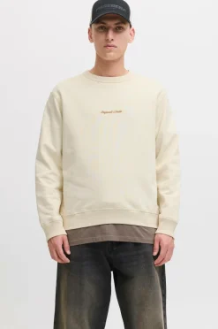 Jack & Jones Sweatshirt jorNorrebro Emb Sweat Crew Antique white New