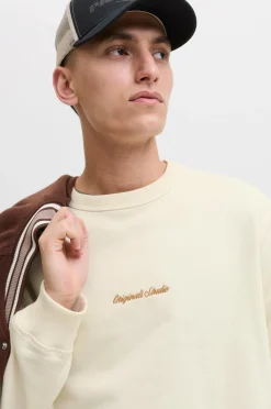 Jack & Jones Sweatshirt jorNorrebro Emb Sweat Crew Antique white New