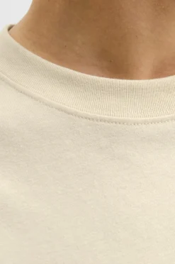 Jack & Jones T-shirt jorNorrebro Emb Tee SS Crew Neck NO Antique white Clearance