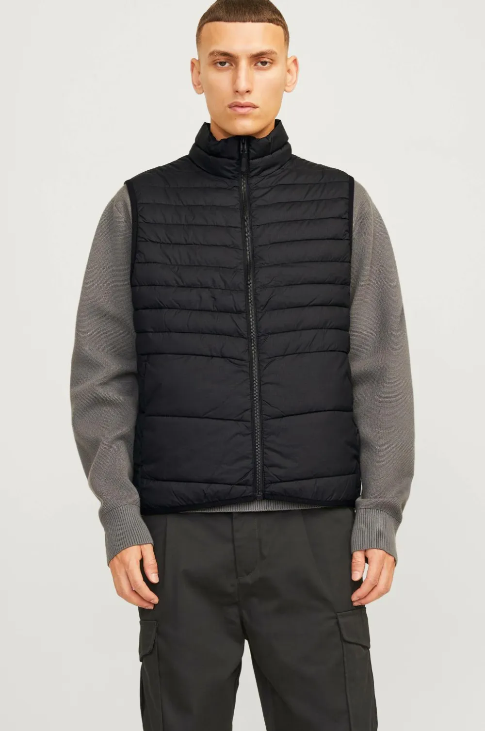 Jack & Jones Vest jjeState Packable BW Collar Black Online