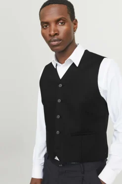 Jack & Jones Vest jprTheo Waistcoat Black Clearance