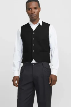 Jack & Jones Vest jprTheo Waistcoat Black Clearance