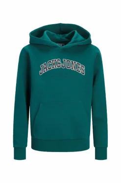 Jack & Jones Junior Hættetrøje jjeCaleb Varsity Sweat Hood Noos JN Atlantic deep Best