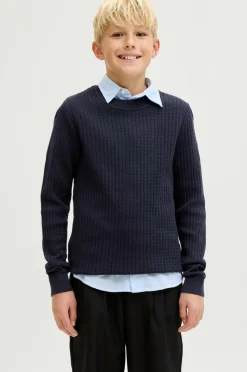Jack & Jones Trøjer & Cardigans>Junior Pullover jprBlubarkley Knit Crew Neck Jnr Night sky