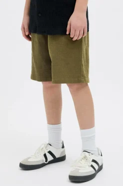 Jack & Jones Junior Shorts jpstJaiden jjCrinkle Jogger Short Jnr Olive night Sale