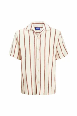 Jack & Jones Junior Skjorte jorCoba Stripe Resort Shirt SS Jnr Arabian spice Best