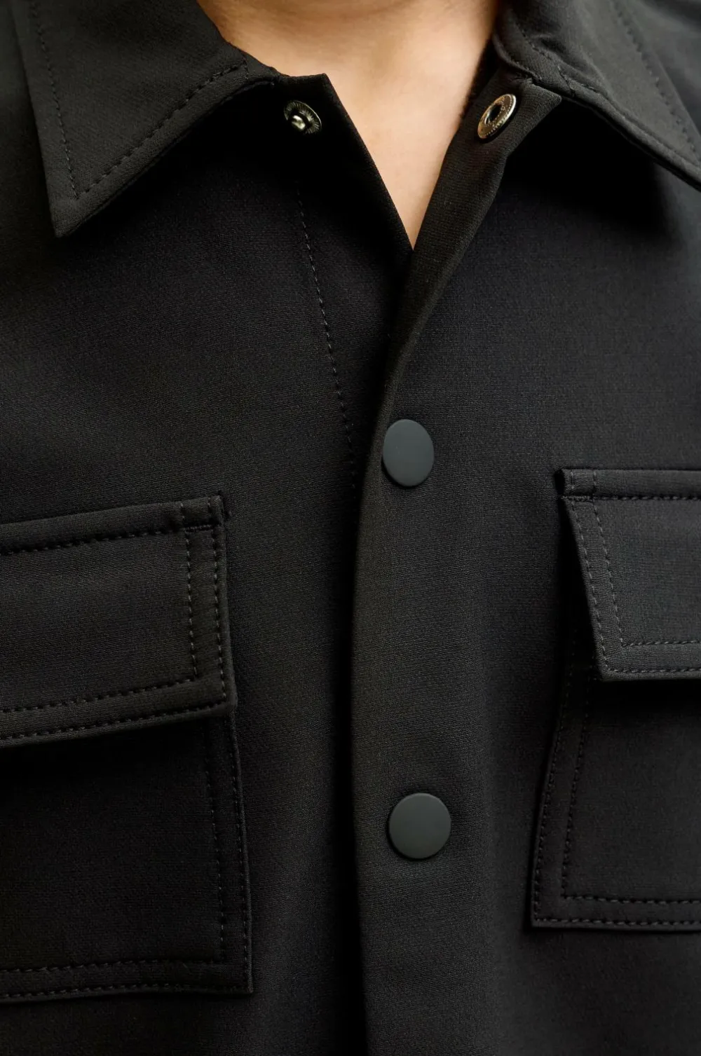 Jack & Jones Skjorter>Junior Skjorte jcoPoint Commute Travel Shirt BF JN Black