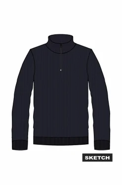 Jack & Jones Trøjer & Cardigans>Junior Turtleneck trøje jprBlubarkley Knit Half Zip Jnr Night sky