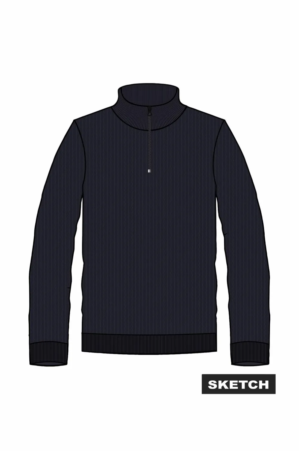 Jack & Jones Trøjer & Cardigans>Junior Turtleneck trøje jprBlubarkley Knit Half Zip Jnr Night sky
