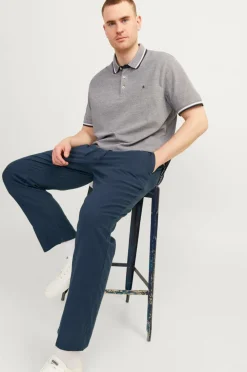 Jack & Jones Plus Hørbukser jpstAce jjBreeze Linen Blend Pls Navy blazer Clearance