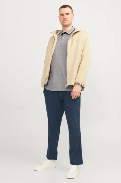 Jack & Jones Plus Hørbukser jpstAce jjBreeze Linen Blend Pls Navy blazer Clearance