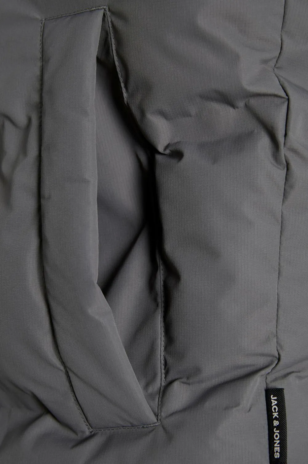 Jack & Jones Jakker & Frakker>Plus Pufferjakke jjeSoho Puffer Hood SN Pls Castlerock