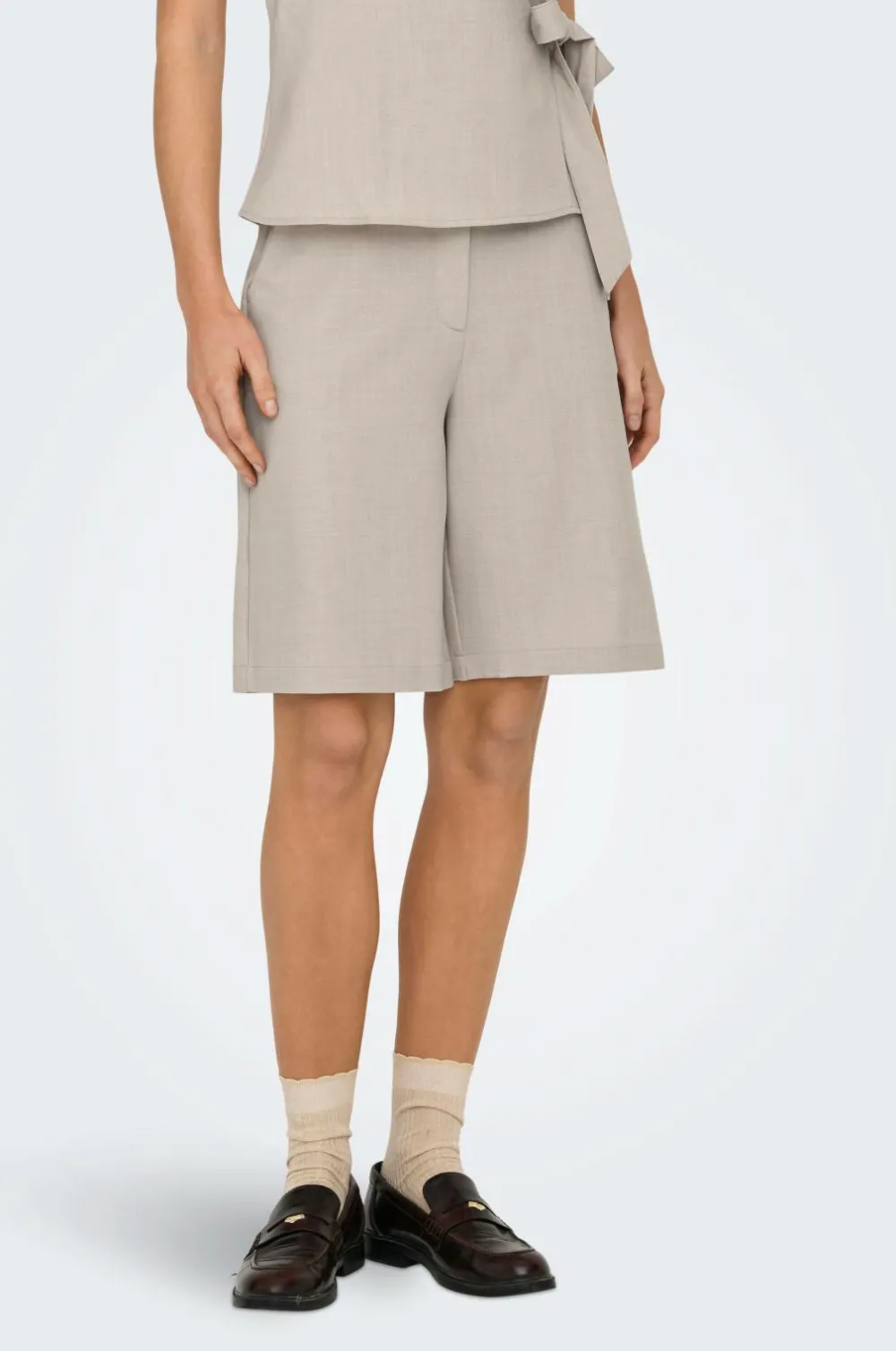 JDY Shorts>Shorts Nina String H/w Shorts Wvn Chateau gray