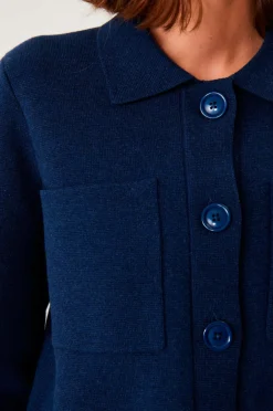Jumperfabriken Cardigan Alexis Navy Sale