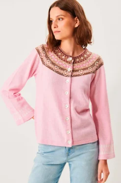 Jumperfabriken Cardigan Vendela Pink Online