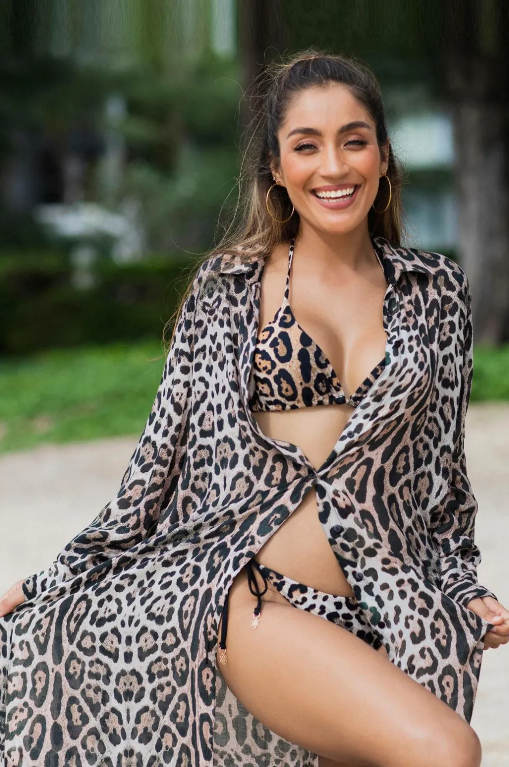 KAANDA Beach life Strandtøj>Strandkjole Shirt Dress Cheetah