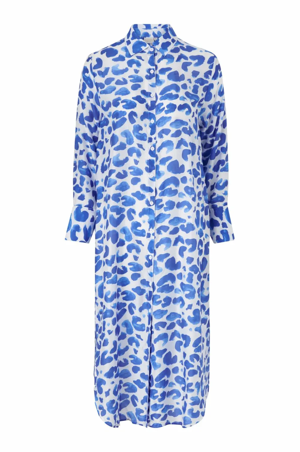 KAANDA Beach life Strandtøj>Strandkjole Cheetah Shirt Dress Leo blue